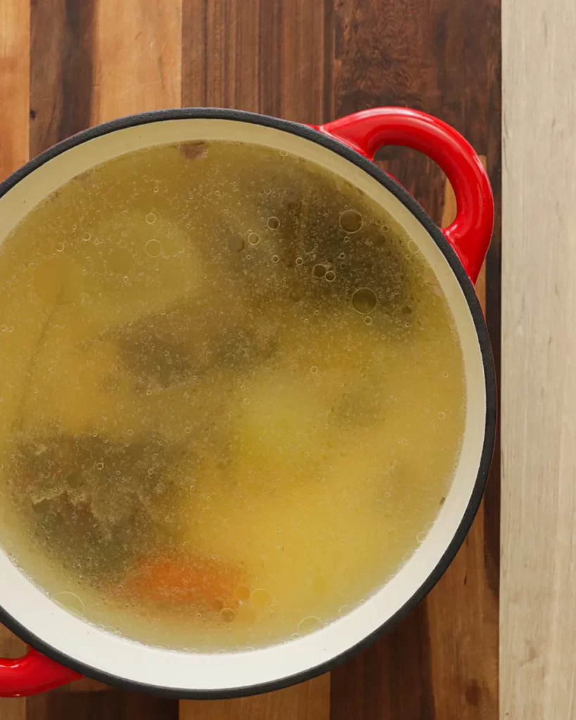 caldo de cocción carne