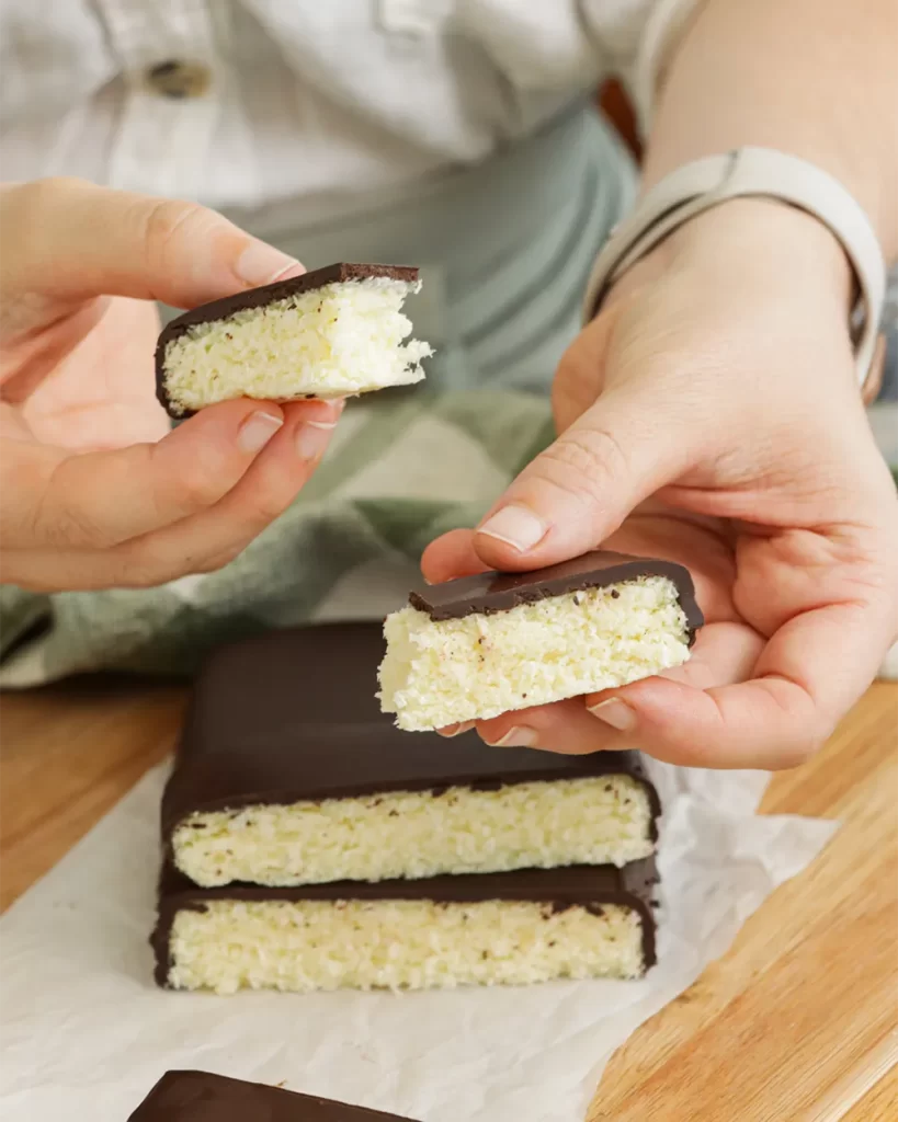 turron facil de coco y chocolate