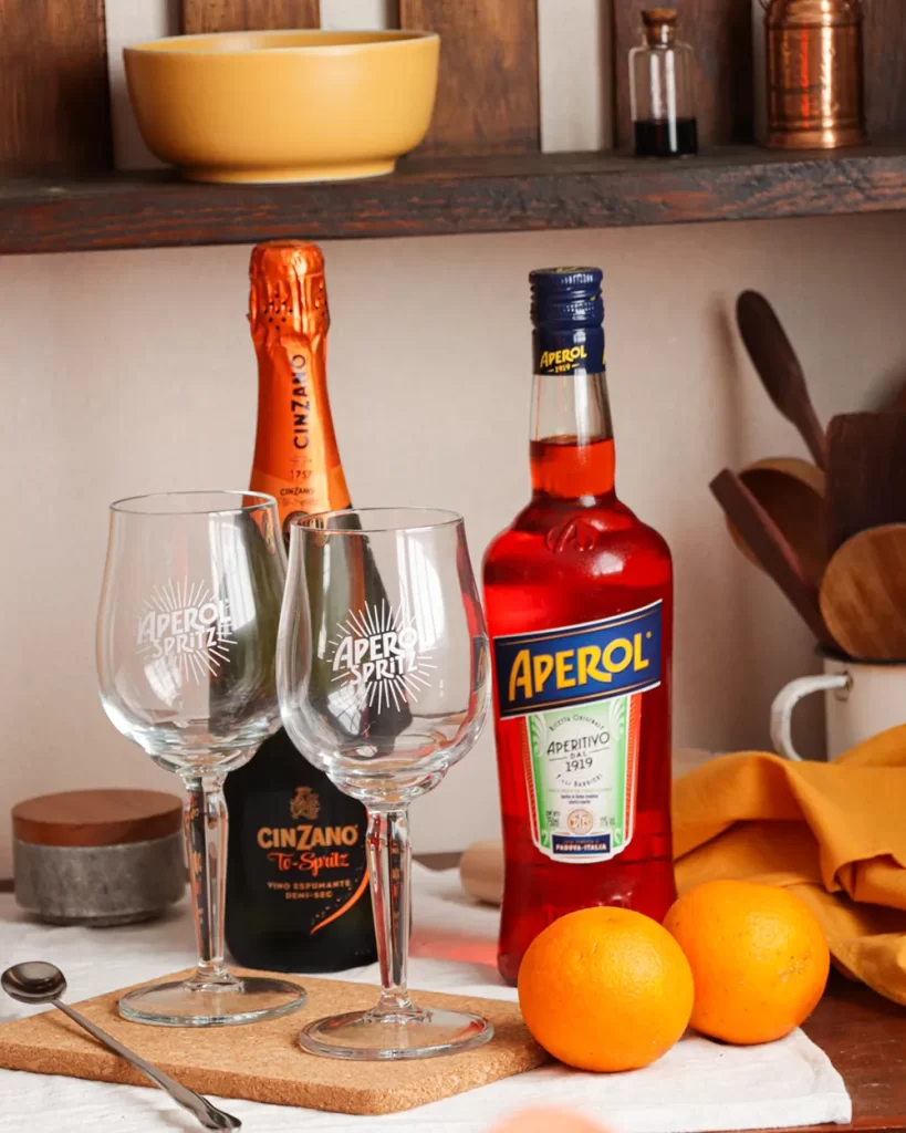 ingredientes para aperol spritz