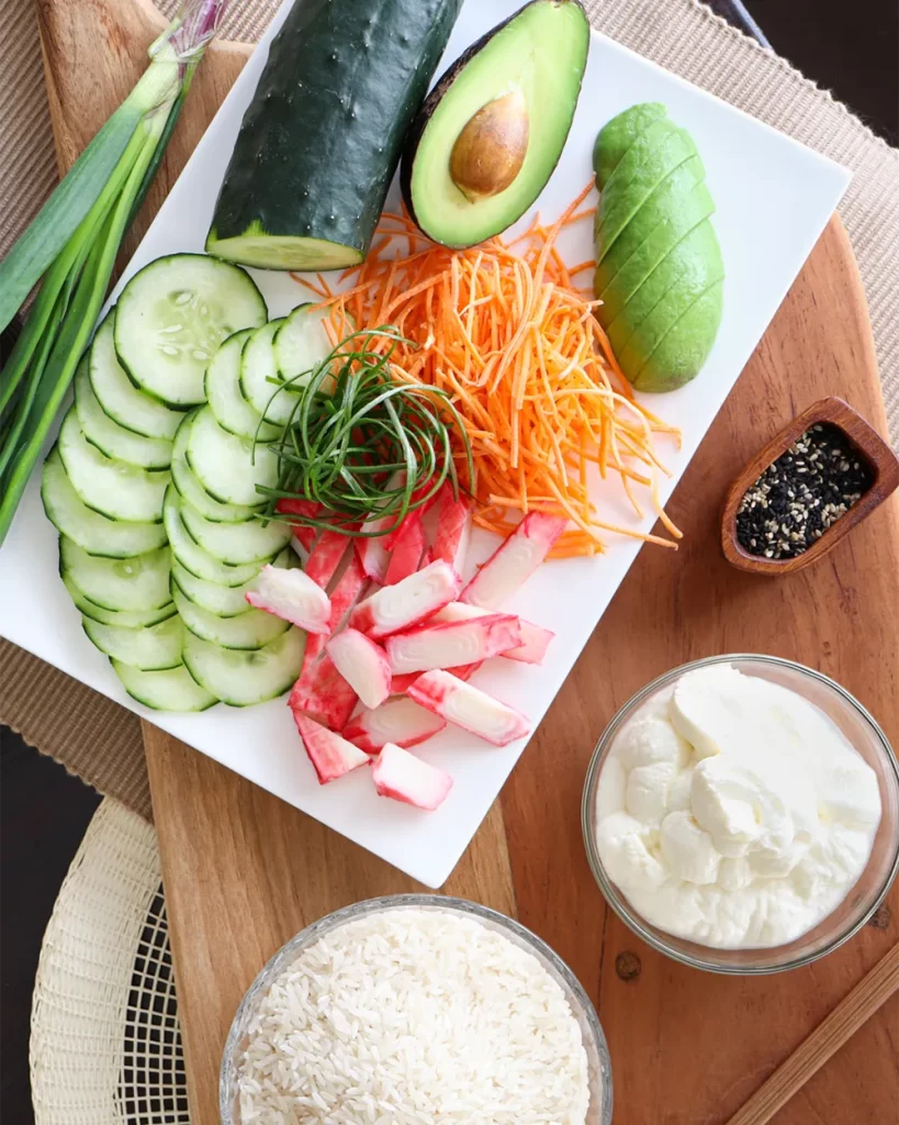 ingredientes para poke bowl