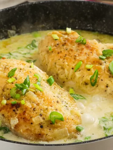 pollo al verdeo con crema