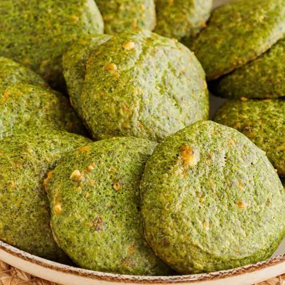 buñuelos de espinaca y queso al horno