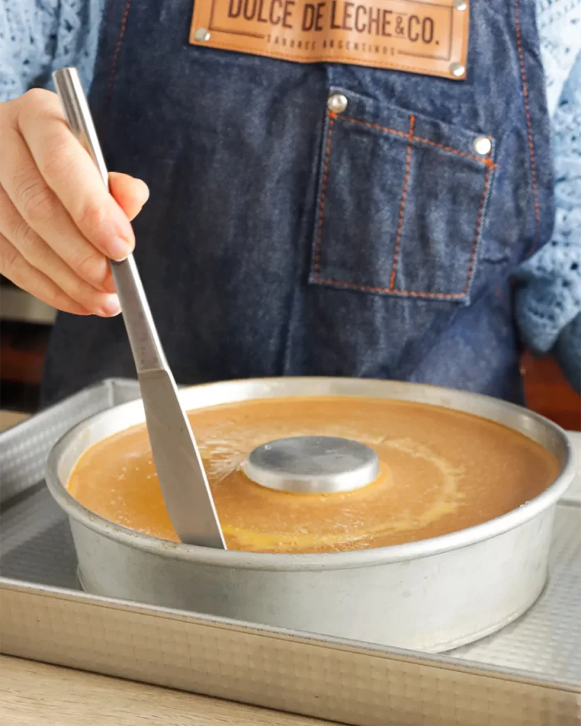 desmoldar flan