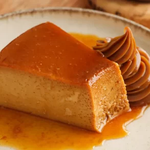 flan de dulce de leche
