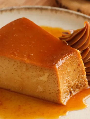 flan de dulce de leche