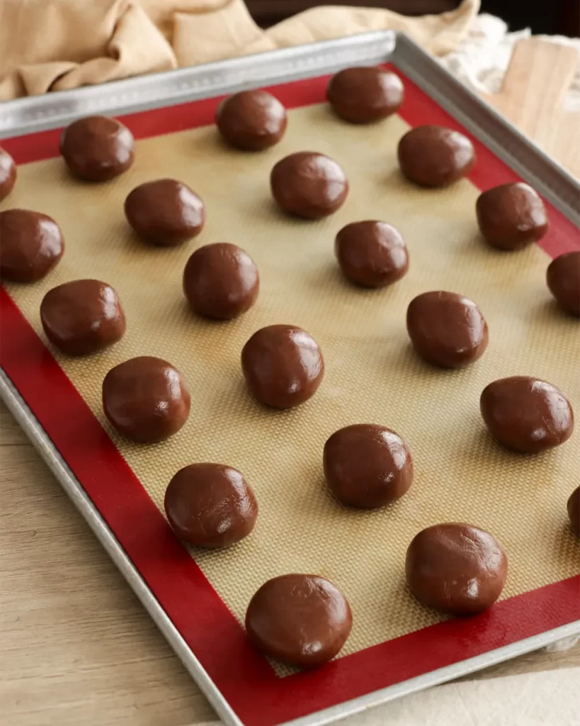 bolas de masa de galleta sin gluten