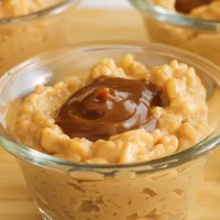 arroz con leche y dulce de leche
