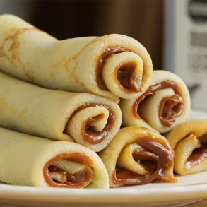 panqueques con dulce de leche