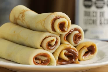 panqueques con dulce de leche