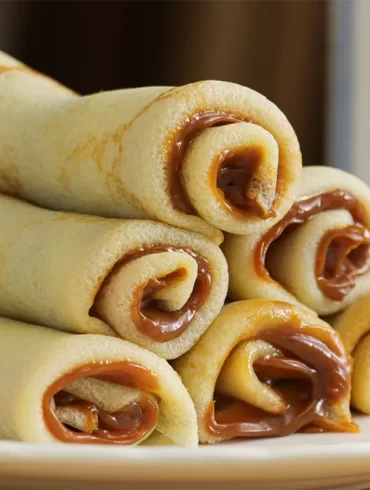 panqueques con dulce de leche