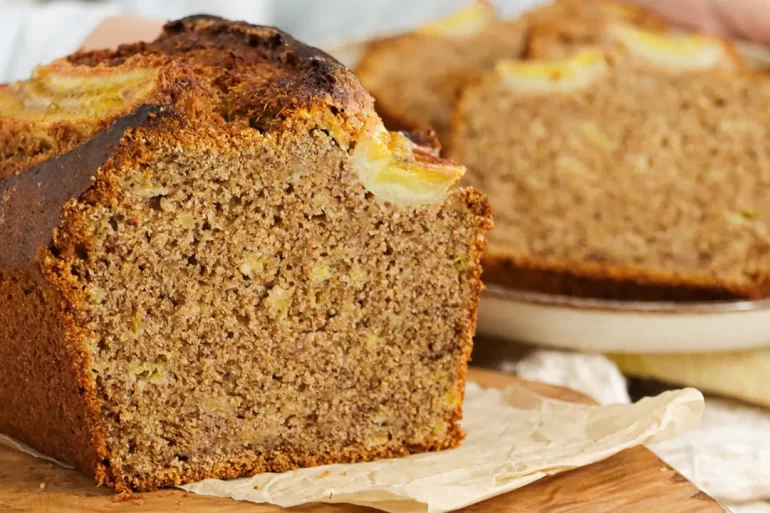 budin de banana con harina integral