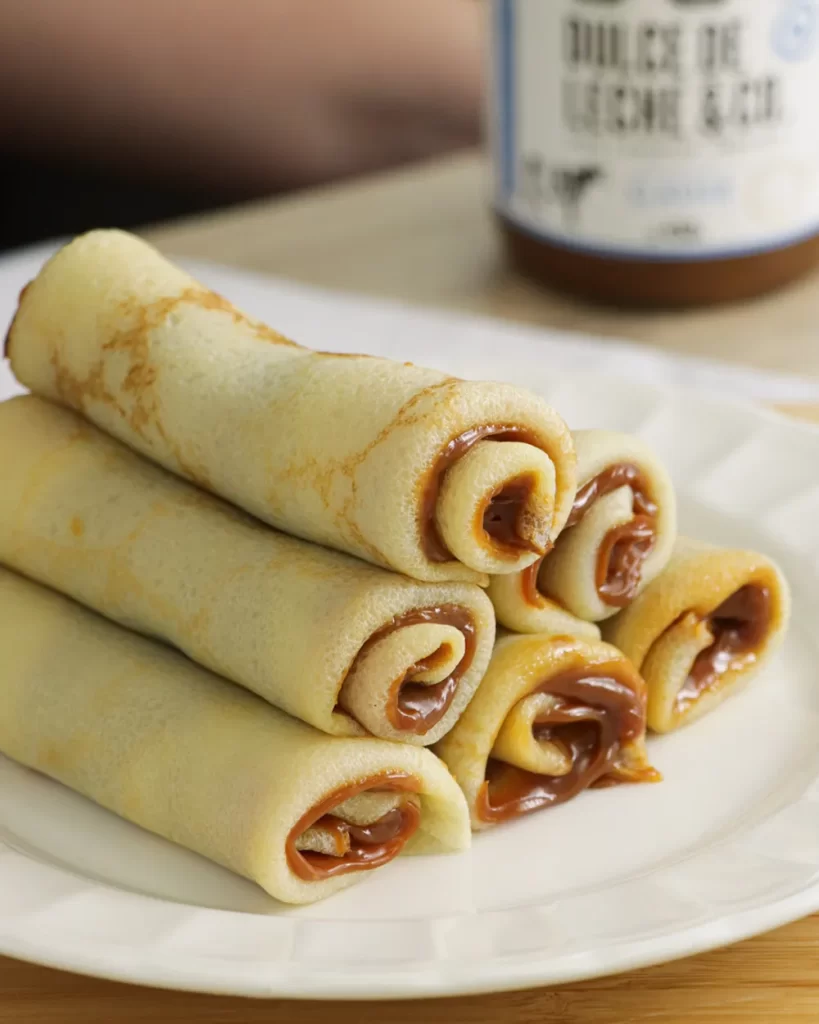 panqueques con dulce de leche