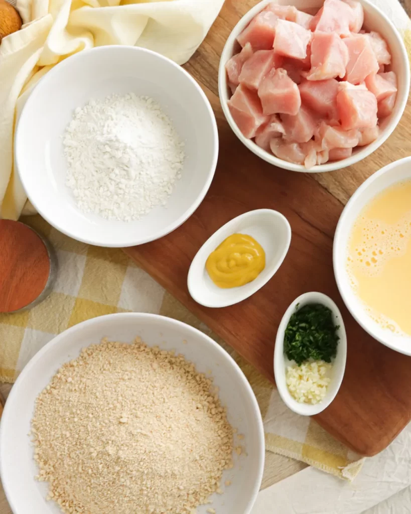 ingredientes para pollo crujiente