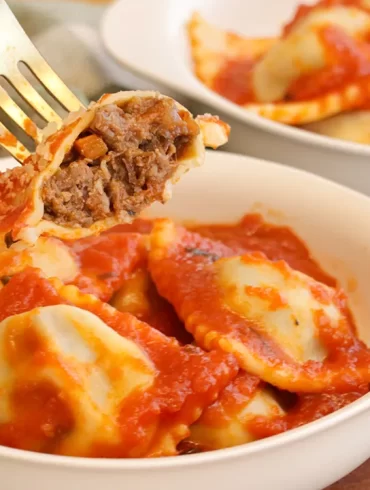 ravioles caseros de osobuco