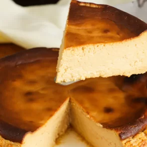 tarta vasca de dulce de leche