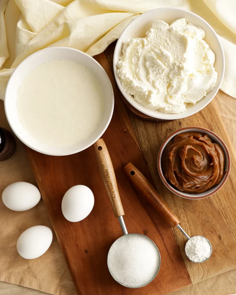 tarta vasca dulce de leche