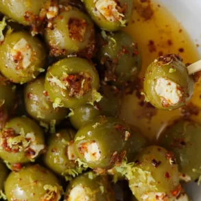 aceitunas rellenas con queso