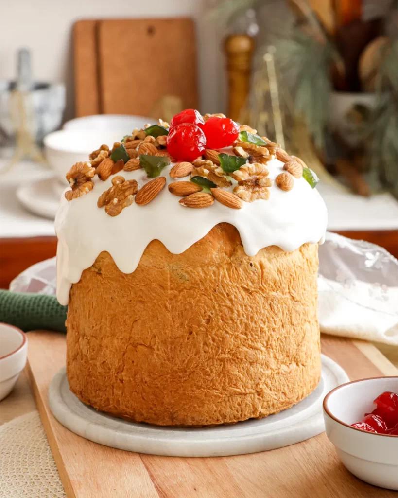 pan dulce tradicional con glaseado