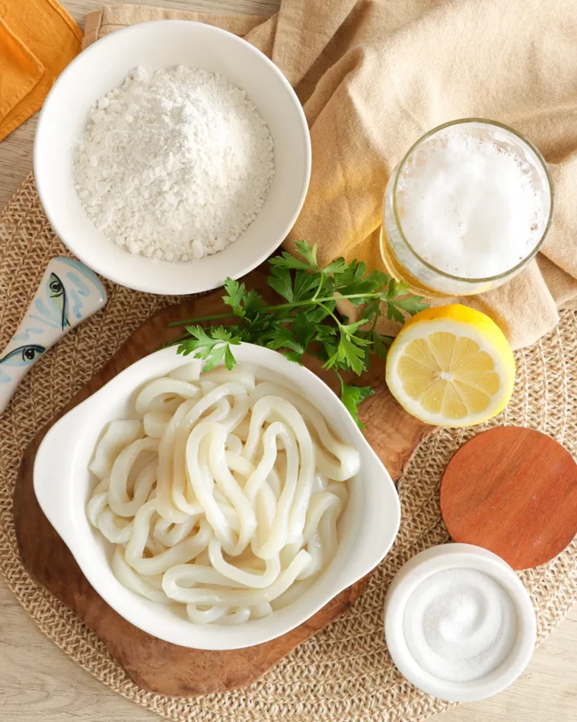 ingredientes para rabas sin huevo