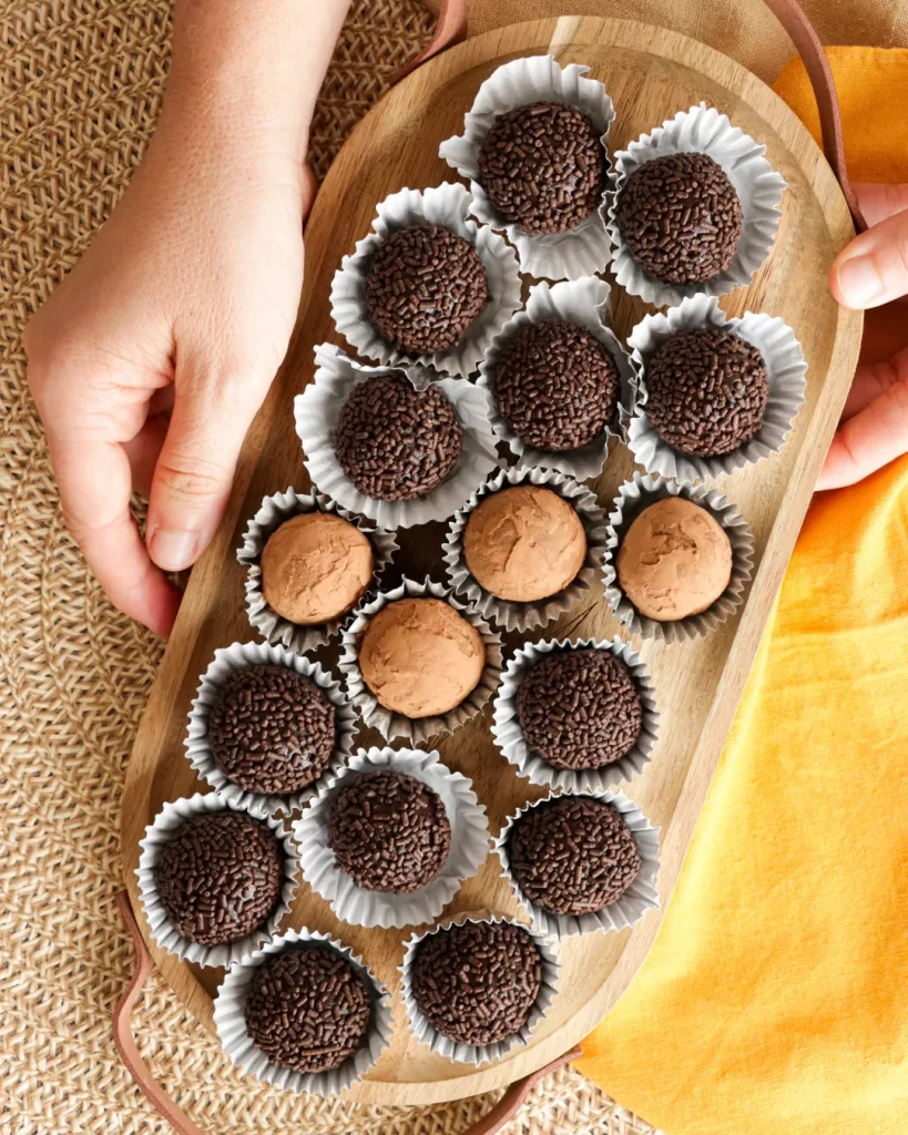 brigadeiros brasileros de chocolate