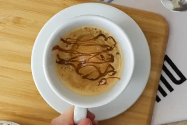 affogato con helado de dulce de leche