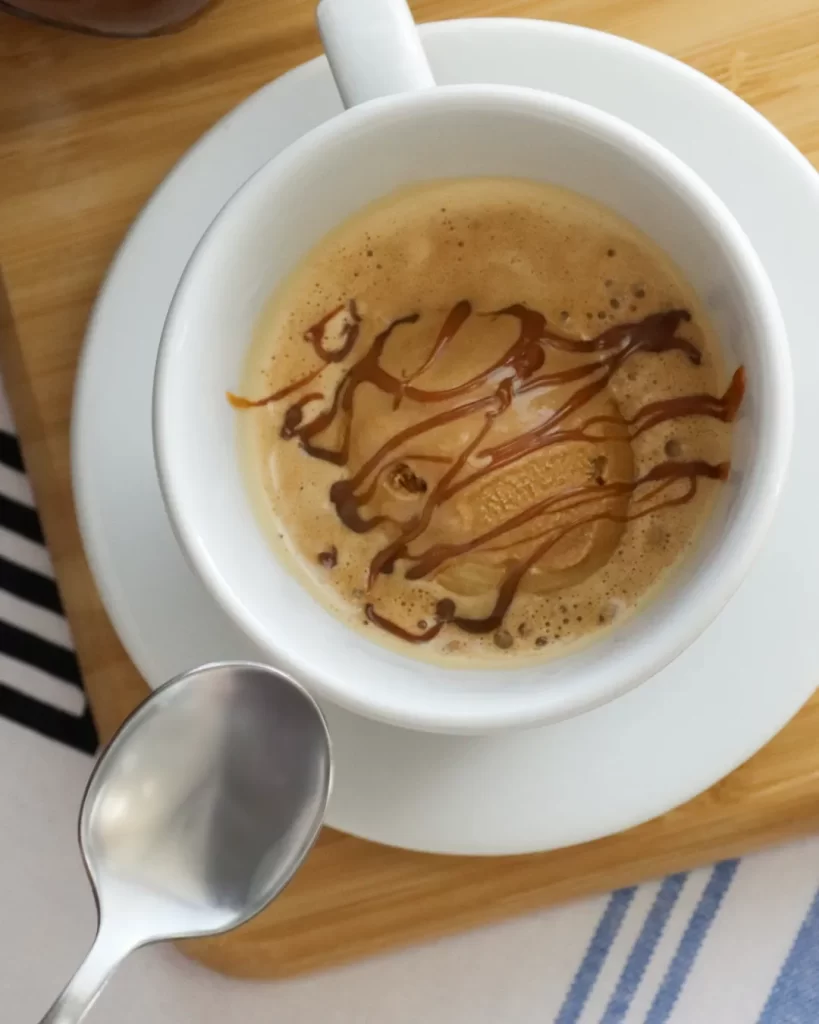 affogato con dulce de leche