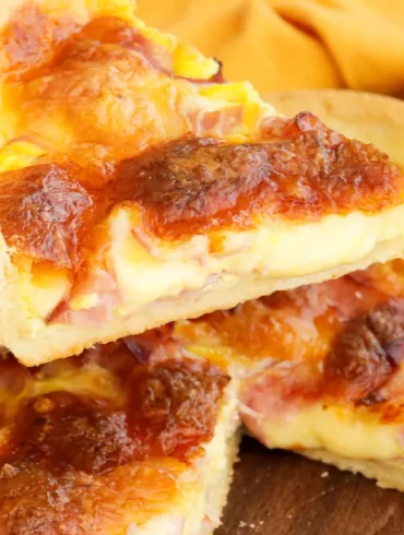 tarta de jamon y queso con masa casera