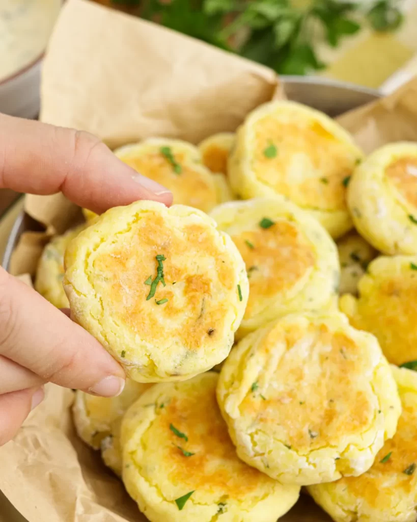 tortitas de papa y quso