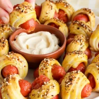 salchichas envueltas con masa casera