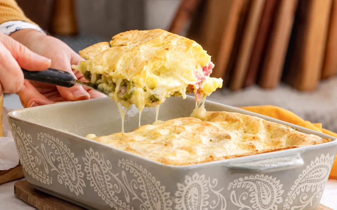 pastel de papa jamon y queso receta
