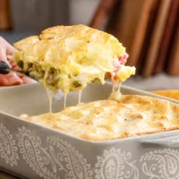 pastel de papa jamon y queso receta
